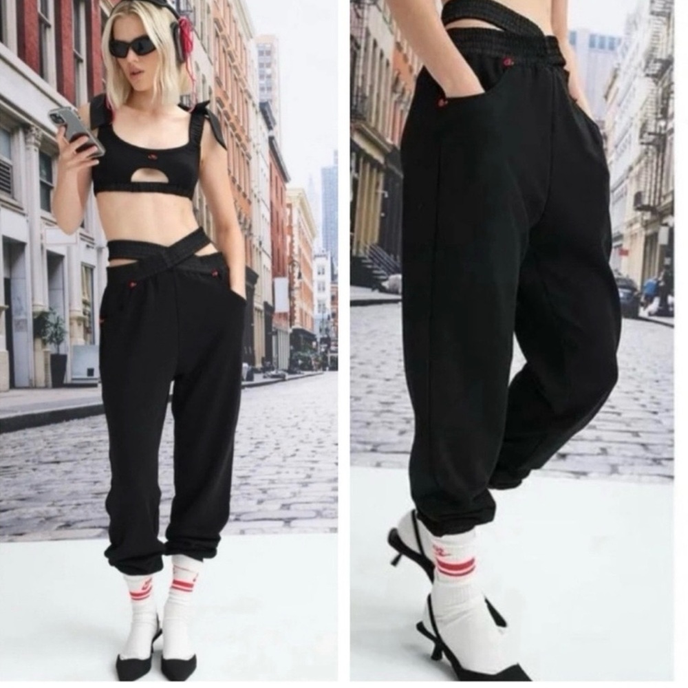 For Love and Lemons Frankie Black Sweatpants